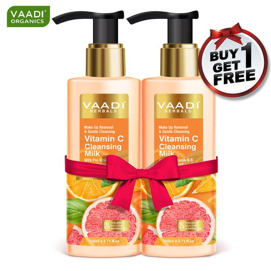 Vitamin C Cleansing Milk with Pro Vitamin B-5 & Glycolic Acid (110 ml) (Buy 1 Get 1 Free)