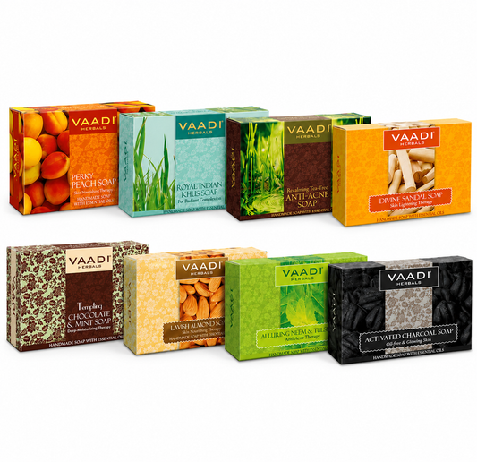 Assorted Pack of 8 Luxurious Handmade Soaps (8 X 75gms/2.7 oz)