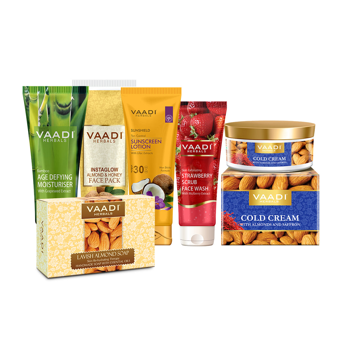 Skin Moisturizing Set For Dry Skin - Get Visibly Smooth, Hydrated & Glowing skin