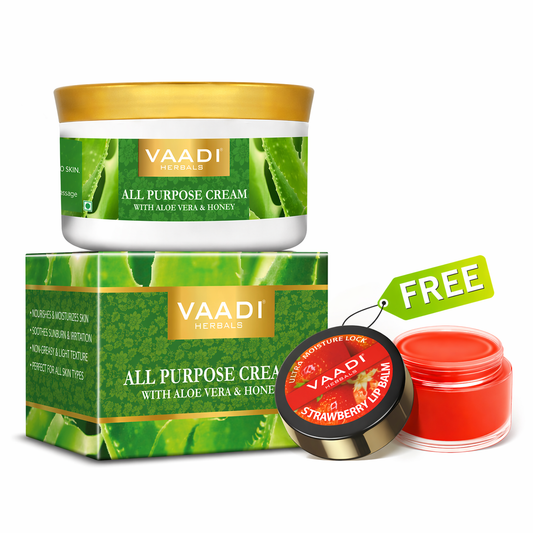 All Pupose Cream (150 gms / 5.3 oz) With free Strawberry Lip Balm (10 gms)