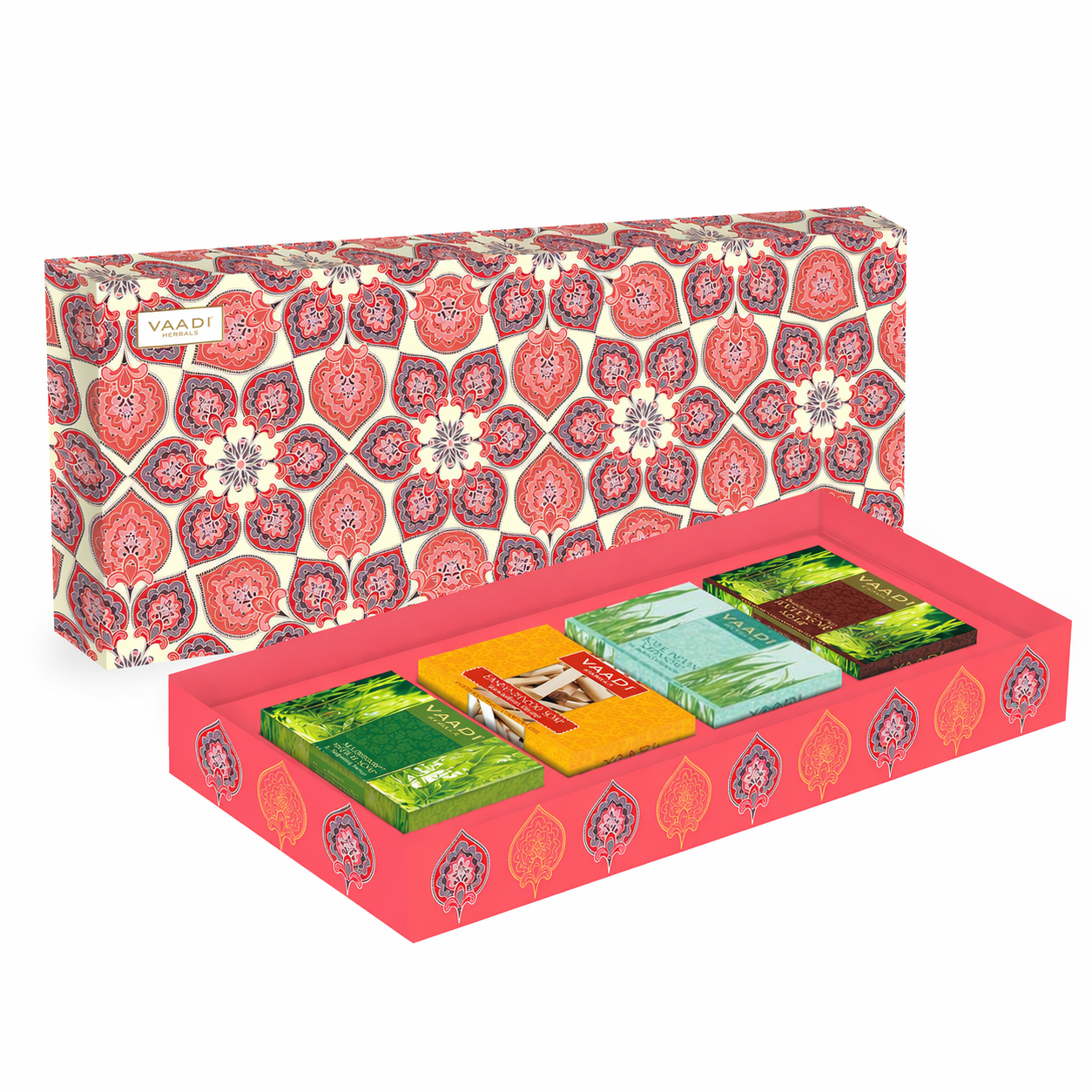 Royal Indian Herb Collection - 4 Premium Handmade Soap Gift Box (75 gms X 4)