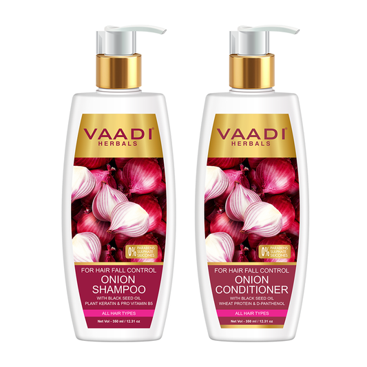 Hair-Fall Control Onion Shampoo With Onion Conditioner (2 x 350ml / 12 fl oz)