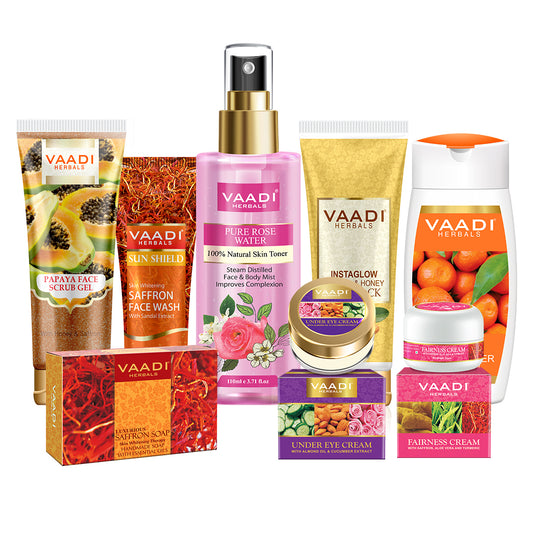 Skin Brightening Set - Get Visibly Fair Skin. Removes Blemishes, Pigmentation & Spots