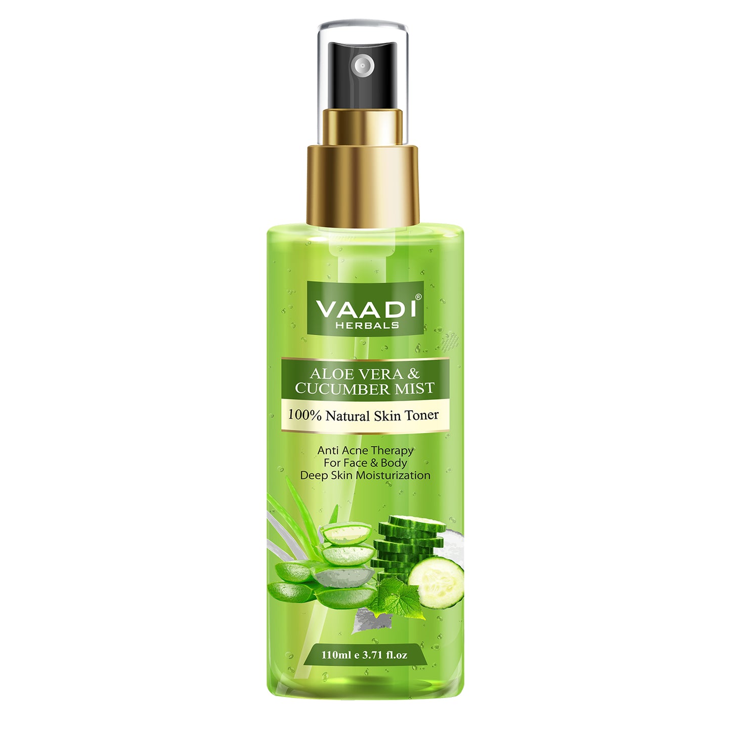 Aloe Vera & Cucumber Mist - 100% Natural Skin Toner (110 ml / 4 fl oz)