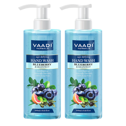 Pack of 2 Age Defying Organic Blueberry & Grapefruit Hand Wash (2 x 250 ml / 8.5 fl oz )