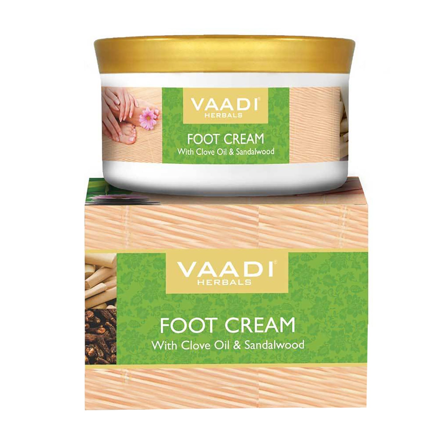 Organic Foot Cream with Clove & Sandalwood Oil - Softens Dry & Cracked Feet - Deep Moisturises (150 gms / 5.3 oz)