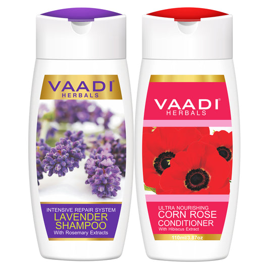 Lavender Shampoo with Corn Rose Conditioner (2 x  110 ml/ 4 fl oz)