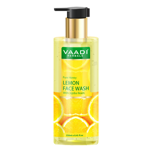 Honey Lemon Face Wash with Jojoba Beads (250 ml / 8.5 fl oz)