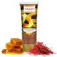 Organic Papaya Fairness Scrub Gel with Honey & Saffron - Lightens Tan - Smoothens Skin Texture - Makes Skin Flawless (110 gms / 4 oz)