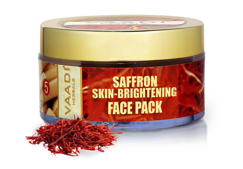 Skin Brightening Organic Saffron Face Pack Brightens Skin Tone