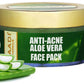Anti Acne Organic Aloe Vera Face Pack - Clears Skin Deep Impurities - Protects & Hydrates Skin (70 gms/2.5 oz)