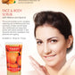 Organic Face & Body Scrub with Walnut & Apricot - Exfoliates & Unclogs Pores - Keeps Skin Youthful ( 2 x 110 gms / 4 oz)