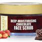 Deep Moisturising Organic Chocolate Scrub with Strawberry Extract - Softens Skin - Makes Skin Radiant (50 gms / 2 oz)