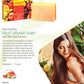 Organic Fruit Splash Soap with Orange, Peach, Lemon & Green Apple - Multivitamin Rich - Keeps Skin Nourished (75 gms/2.7 oz)