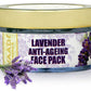 Anti Aging Organic Lavender Face Pack with Rosemary Extract - Prevents Wrinkles & Sagging of Skin ( 70 gms/2.5 oz)