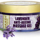 Anti Ageing Organic Lavender Massage Gel with Rosemary Extract - Boosts Cellular Renewal - Keeps Skin Firm (50 gms / 2 oz)