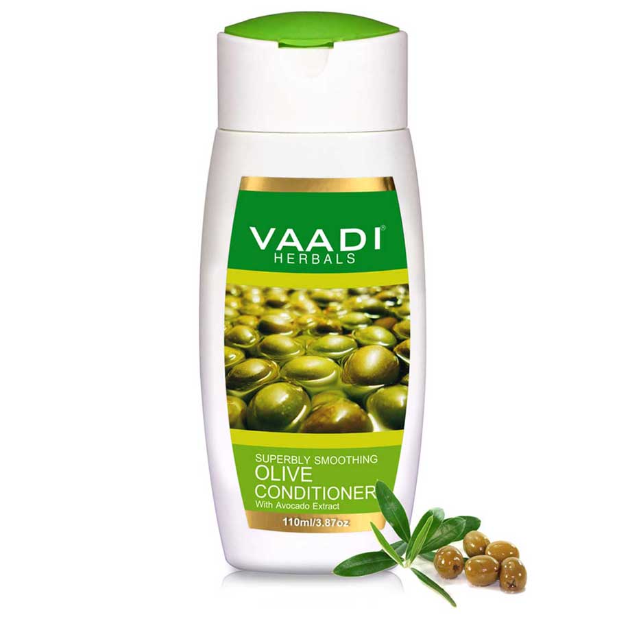 Multi Vitamin Organic Rich Olive Conditioner with Avocado Extract - Makes Hair Lustrous - Adds Bounce to Hair (110 ml/ 4 fl oz)
