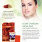 Organic Saffron Sandal Facial Bar with Orange Peel Extract - Lightens Marks- Makes Skin Flawless (4 x 25 gms/0.9 oz)